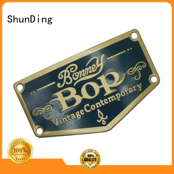 domed epoxy etching metal sticker injected ShunDing