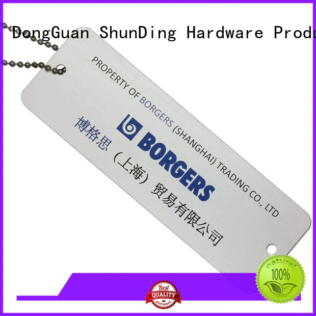 open custom ShunDing Brand metal dog tags