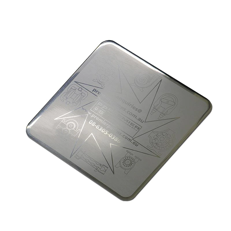 Custom Metal Plate Glossy Aluminum Matte Etching Sticker SD-S00001