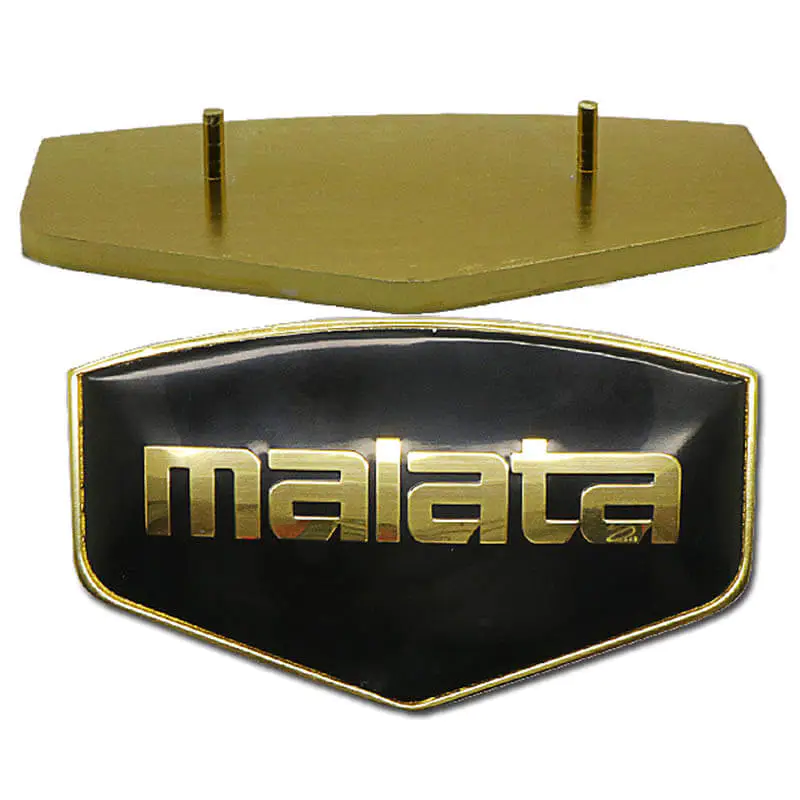 3D domed gold  anodizing epoxy  nameplate