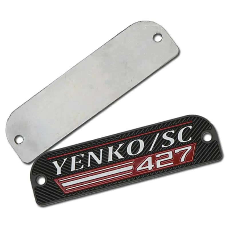 Colorful embossing Aluminum Nameplate with mounting holes SD-N00005