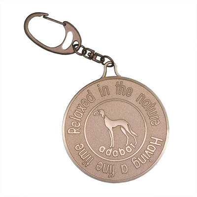 Custom Aluminum Metal Dog Tag Embossed 3D Pattern Open Chain SD-T00002