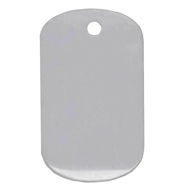 Custom Aluminum Metal Hang Domed Tag Color Printed Beaded Chain SD-T00005