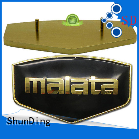 ShunDing gold metal engraved name plates with good price for activist
