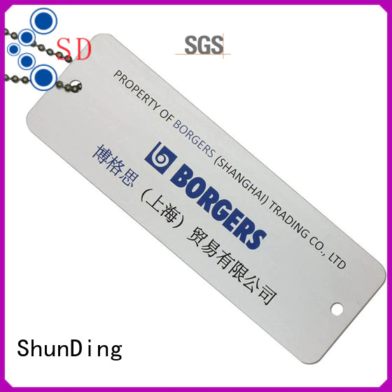 ShunDing high-quality tag metals aluminum for meeting