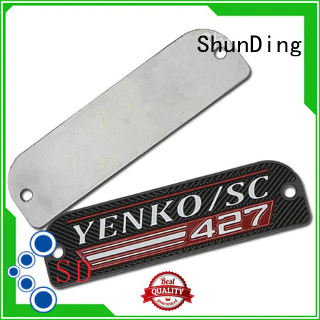 Custom mounting metal door name plates ShunDing brushing