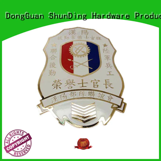 resin diecasting ShunDing Brand metal police badge factory