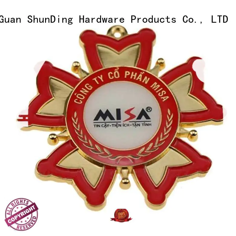selling design metal badge logo epoxy ShunDing company