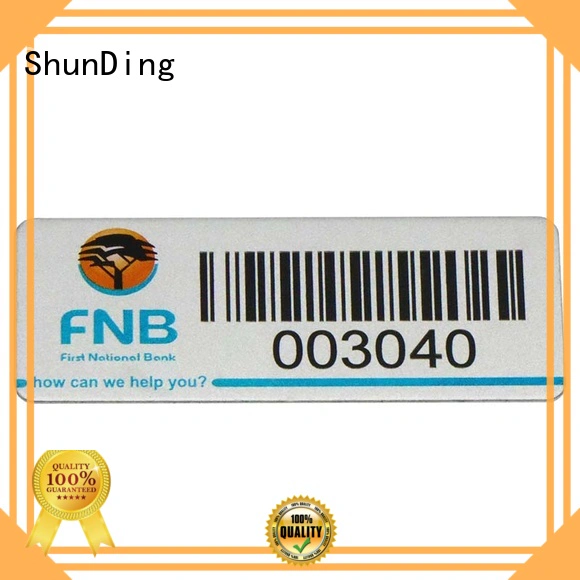 logo Custom engraved barcode labels stainless ShunDing
