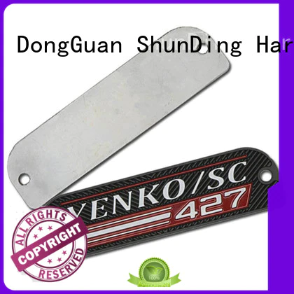 embossing engraved name plates directly sale for identification ShunDing