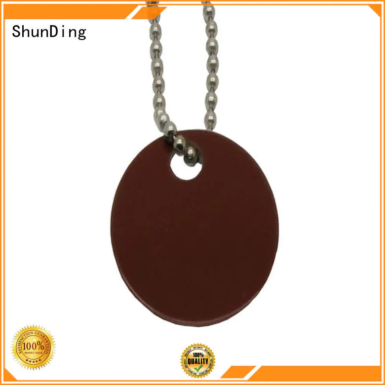 ShunDing Brand beaded garment metal dog tags brown supplier