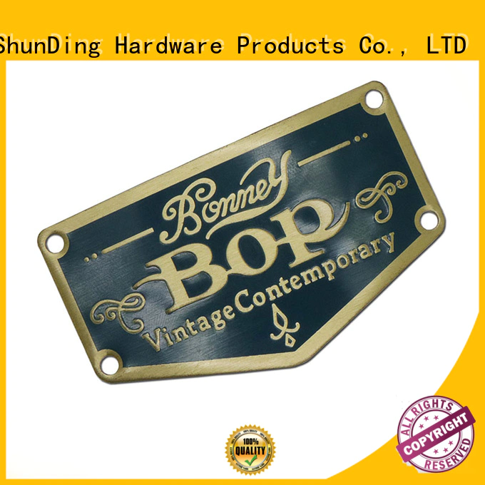 ShunDing resin metal plate sticker with good price for meeting