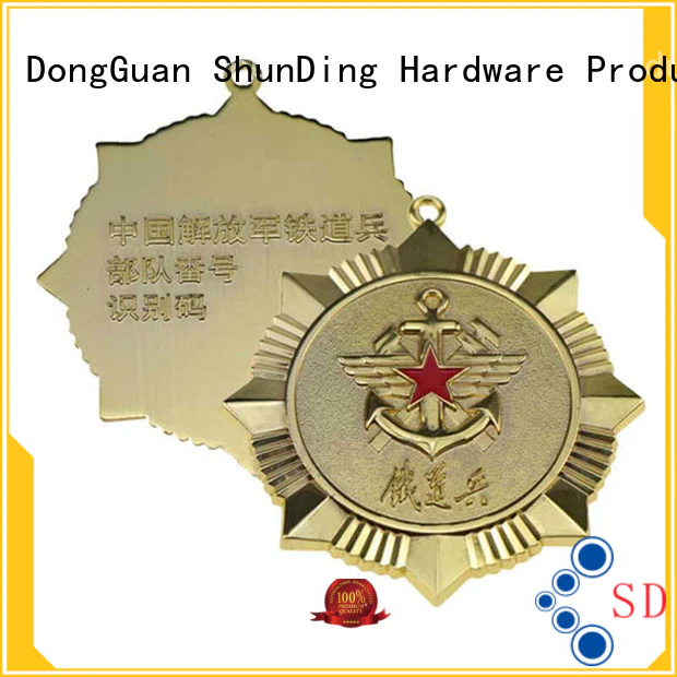 ShunDing Brand style adhesive metal badge diecasting factory