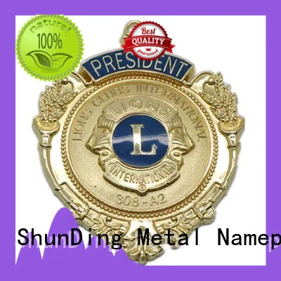 ShunDing make badge metal owner for company
