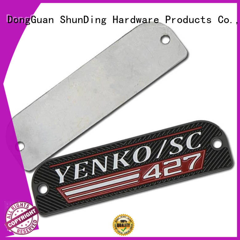 mounting private colorful holes metal name plate ShunDing Brand