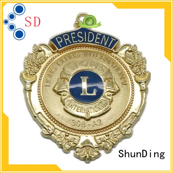 ShunDing Brand selling style pin custom metal police badge