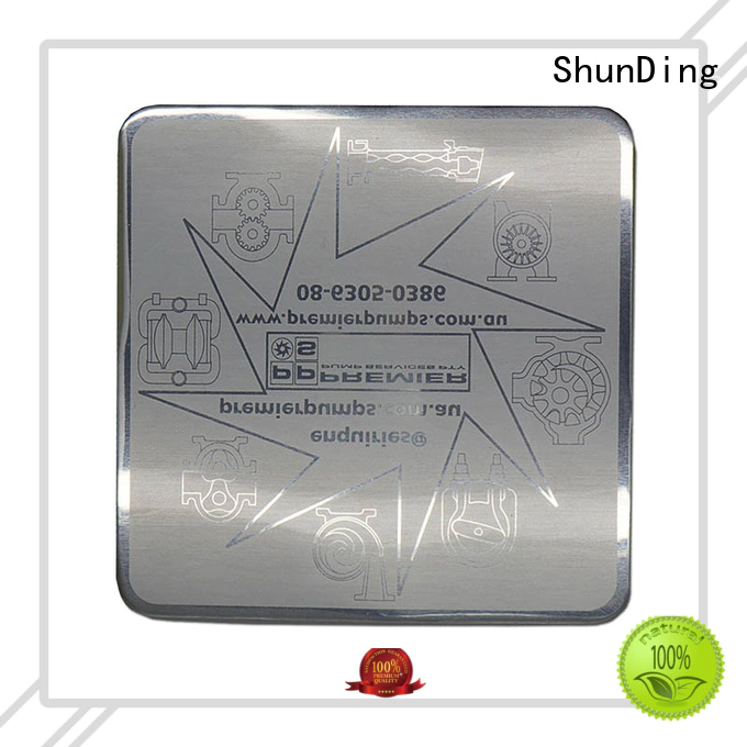 Custom Metal Plate Glossy Aluminum Matte Etching Sticker SD-S00001