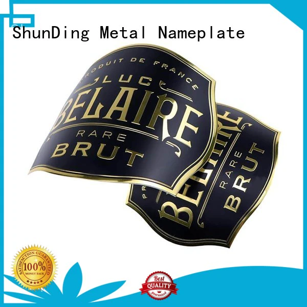 ShunDing hot-sale metal adhesive labels free quote for souvenir
