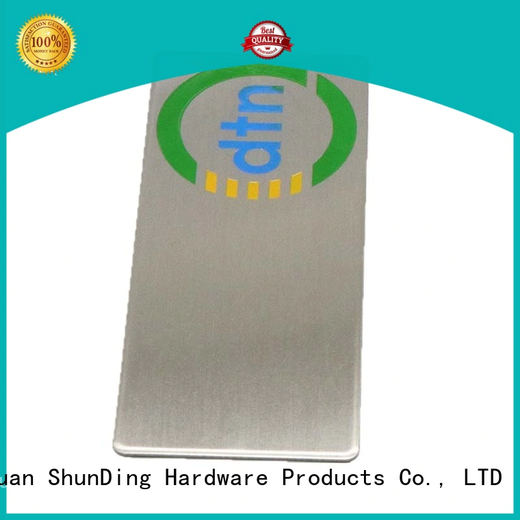 fine- quality aluminium labels round bulk production for company