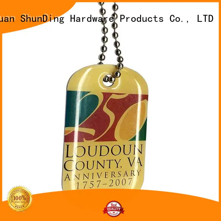 ShunDing quality custom metal tags free design for souvenir