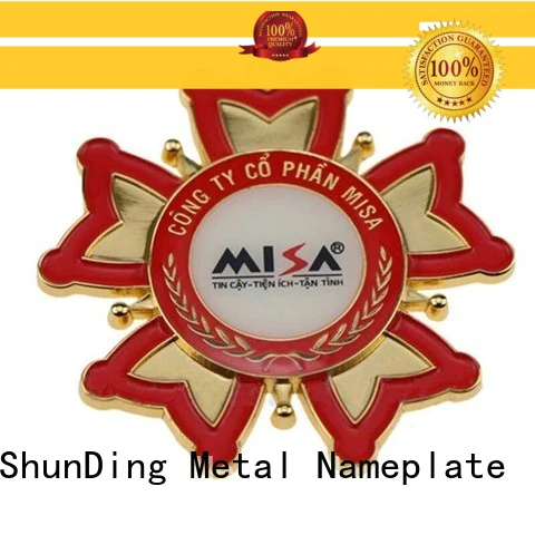ShunDing magnificent custom metal logo badges type for activist