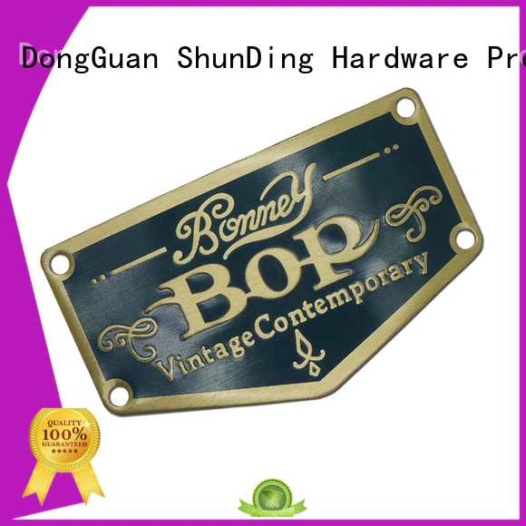 ShunDing Brand plate aluminum metal sticker manufacture