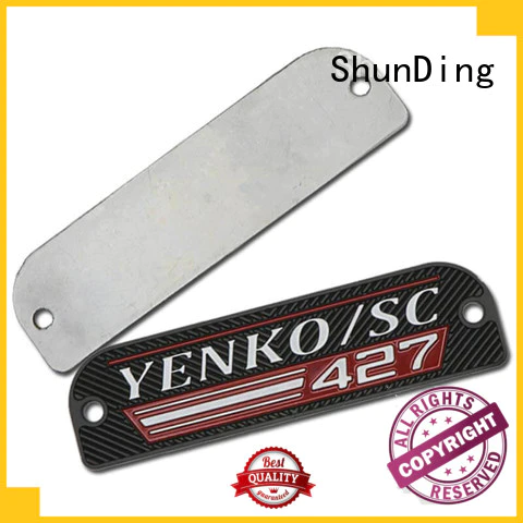 metal name plate nameplate aluminum metal ShunDing Brand