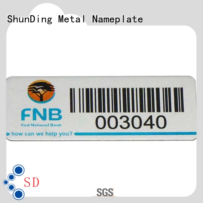 ShunDing stunning self adhesive metal labels factory price for staff