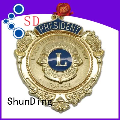 stable police metal badge supplier for activist ShunDing