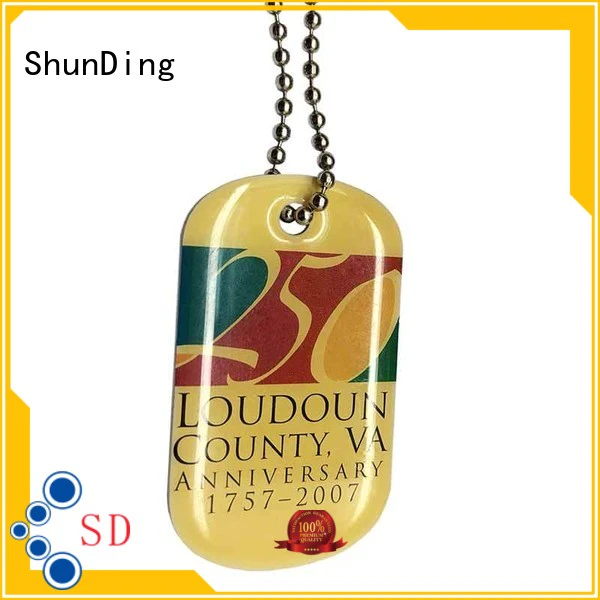 ShunDing stable metal tags cost for souvenir