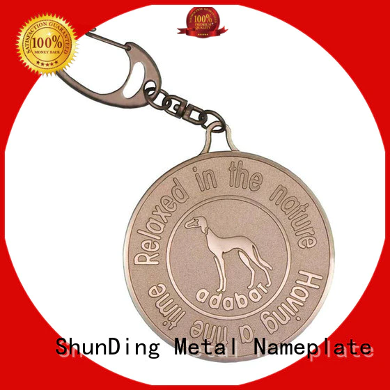 ShunDing inexpensive metal keychain type for identification