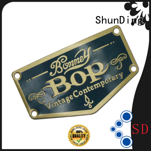 ShunDing Brand aluminum customized metal sticker etching factory