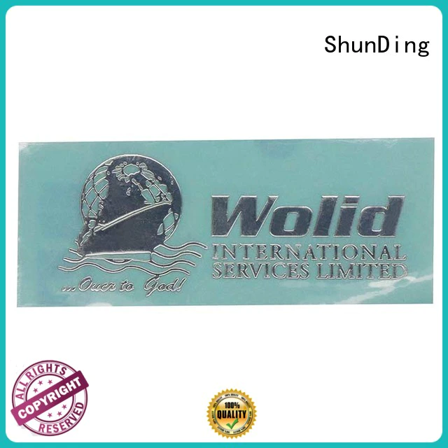 metal logo stickers bottle Bulk Buy injected ShunDing