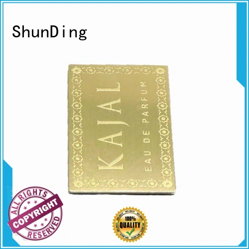 ShunDing Brand round steel self adhesive metal labels cutting supplier