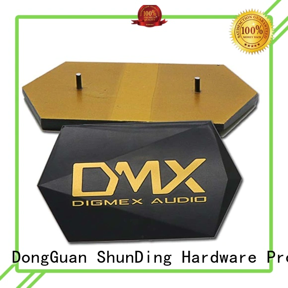 Wholesale private metal name plate ShunDing Brand