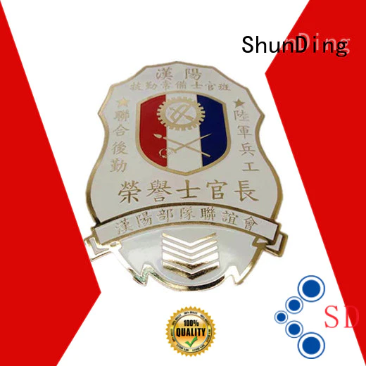 ShunDing popular personalised metal badges diecasting for company