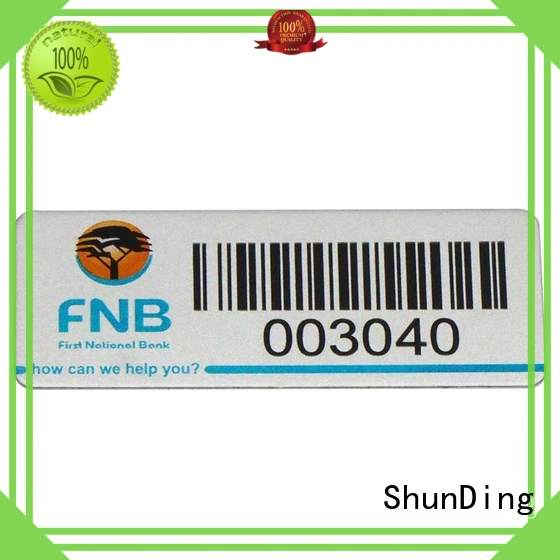 corner logo diamond color ShunDing Brand barcode labels supplier