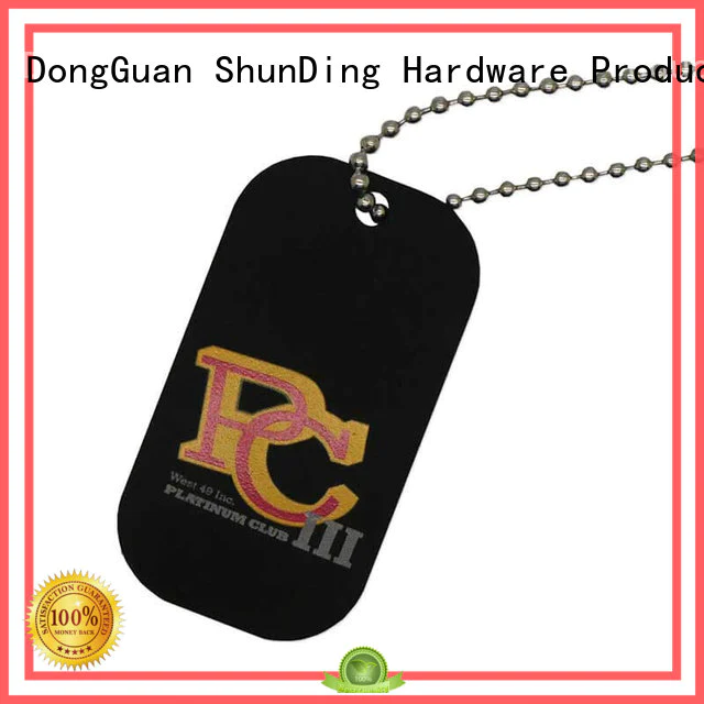 color open pattern metal dog tags ShunDing Brand