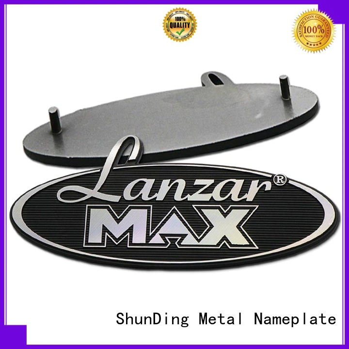 metal aluminium name plate car for company ShunDing