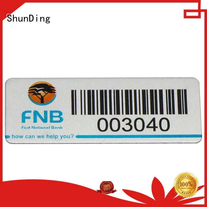 diamond label color barcode labels etched ShunDing Brand