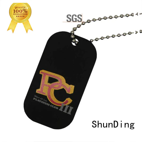 ShunDing high-quality metal hang tag beaded for activist