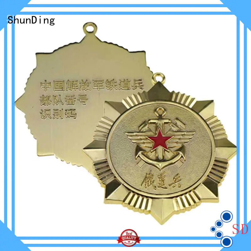 ShunDing Brand epoxy fancy diecasting metal badge manufacture