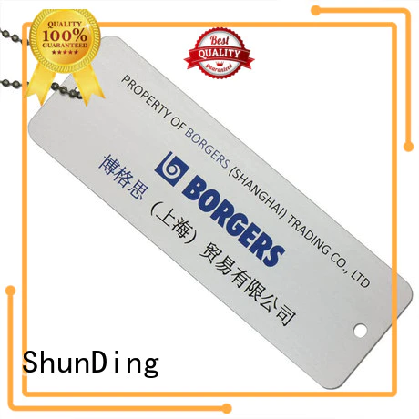 ShunDing fine- quality brand tag free design for souvenir