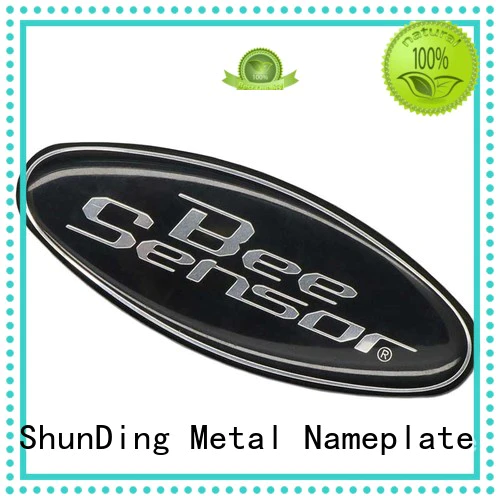 glossy aluminium sticker by Chinese manufaturer for staff ShunDing