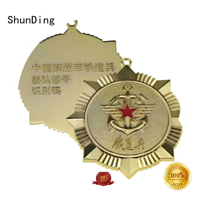 ShunDing fashion metal logo badge cost for staff