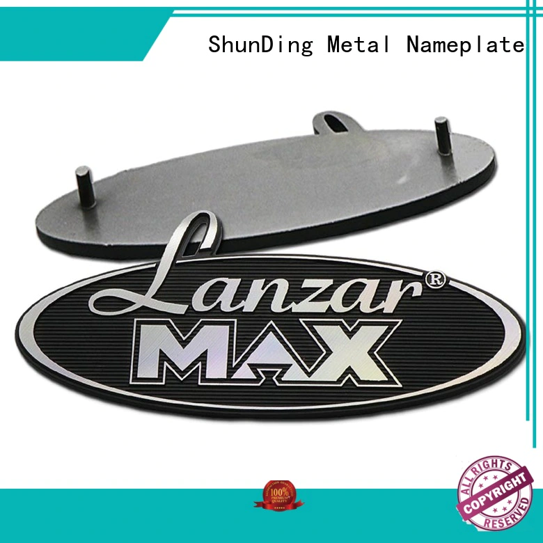ShunDing newly small metal name plates directly sale for souvenir