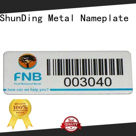 ShunDing domed metal label order now for commendation