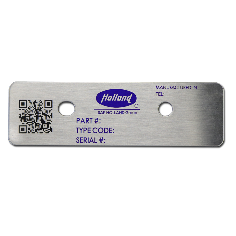 Custom printing laser engraving stainless steel metal label
