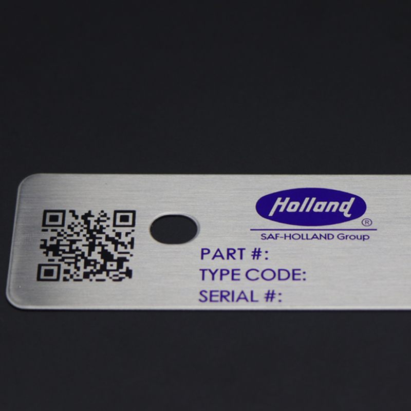 Custom Printing Laser Engraving Stainless Steel Metal Label 