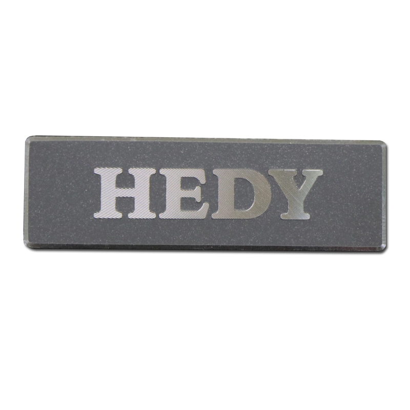 High Quality 3D Logo Embossed Metal Nameplate
